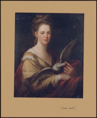 Portrait Of A Lady Holding A Dove