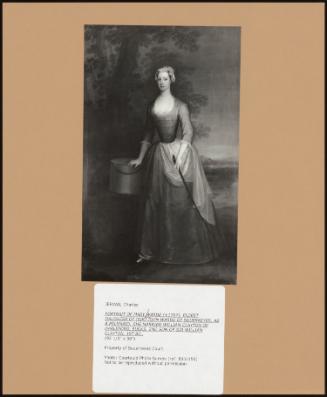 Portrait Of Mary Warde (+1767), Eldest Daughter Of (Sir) John Warde Of Squerreyes, As A Milkmaid; She Married William Clayton Of Harlehord, Buks, 2nd Son Of Sir William Clayton, 1st Bt.