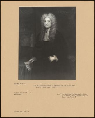 Sir William Fortescue, A Document In His Right Hand