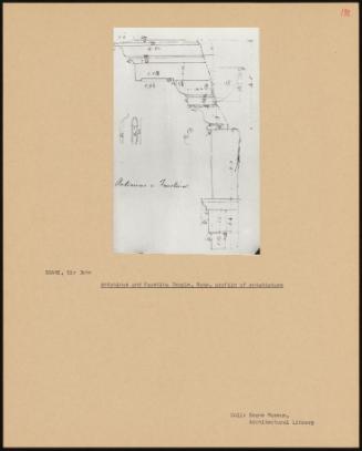 Antoninus And Faustina Temple, Rome, Profile Of Entablature