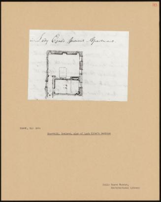 Downhill, Ireland, Plan Of Lady Erne's Bedroom