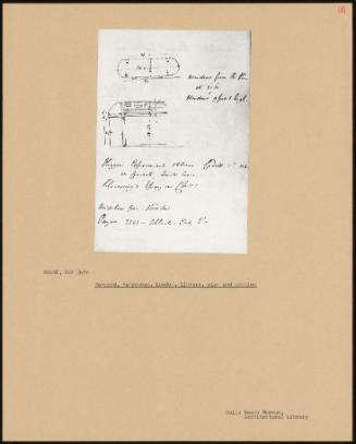 Kenwood, Hampstead, London, Library, Plan And Section