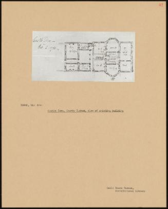 Castle Eden, County Durham, Plan Of Existing Building