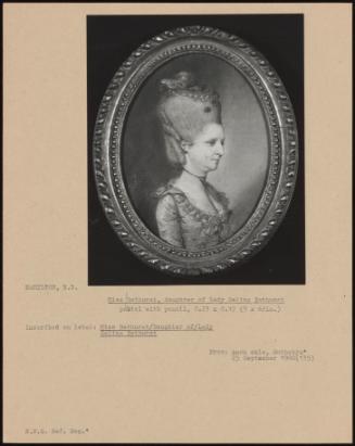 Miss Bathurst, Daughter Of Lady Selina Bathurst