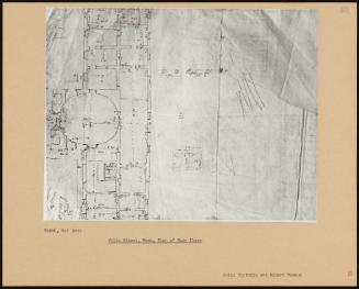 Villa Albani, Rome, Preparatory Partial Plan Of Ground Floor