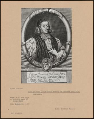 John Pearson (1613-1686) Bishop Of Chester (1672-86)