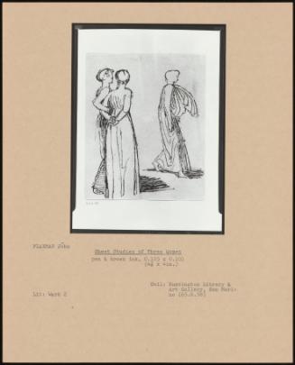 Sheet Studies Of Three Women