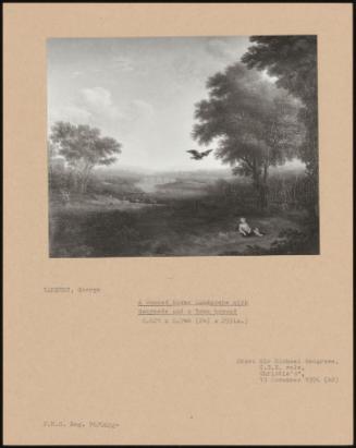 A Wooded River Landscape With Ganymede And A Town Beyond