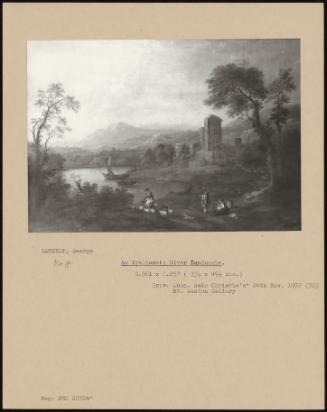 An Italianate River Landscape.