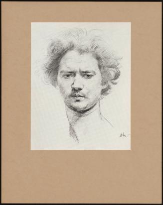 Sir Jacob Epstein, A Portrait Study Of Sculptor As A Young Man.