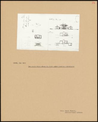 Two Small House Designs, Three Plans And Two Elevations