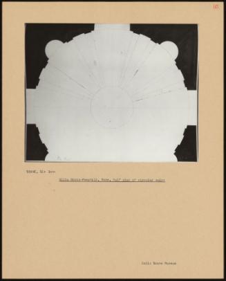 Villa Doria-Pamphili, Rome, Half Plan Of Circular Salon