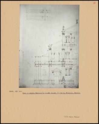 Copy Of Andrea Palladio's Facade Design 'f' For S Petronio, Bologna