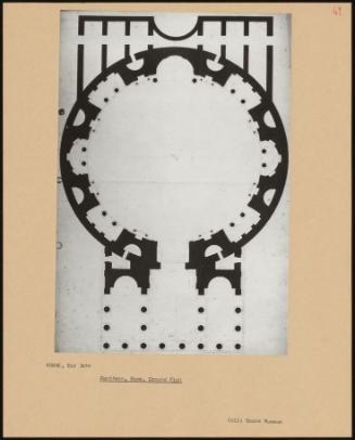 Pantheon, Rome, Ground Plan