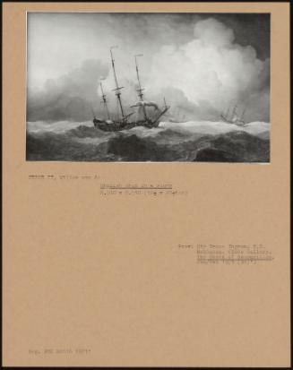 English Ship In A Storm