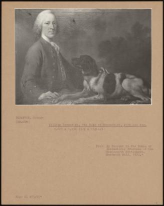 William Cavendish, 4th Duke Of Devonshire, With His Dog.