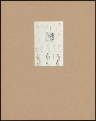 Eleven Sketches Of Leonide Massine & Tamara Karsavina In 'le Triconne'