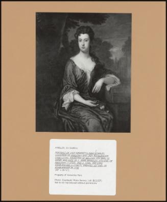 Portrait Of Lady Henrietta Mary Stanley, Countess Of Anglesey And Lady Ashburnham (1687-1718), Daughter Of William, 9th Earl Of Derby And Wife Of 1. John Annesley, 4th Earl Of Anglesey (+1710), And 2. John, 3rd Lord Ashburnham (+1736/7), Created 1st Earl Of Ashburnham In 1730