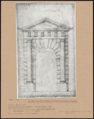 Design For The Gateway To Beaufort House, Chelsea