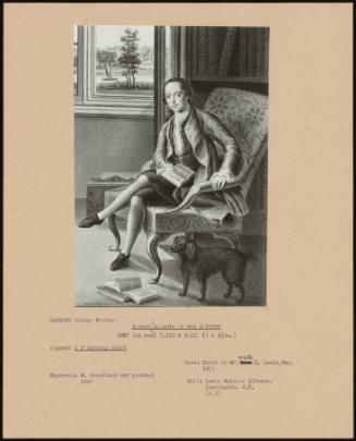 Horace Walpole In His Library