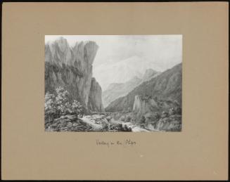 Valley In The Alps Mountains