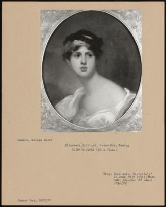 Elizabeth Hilliard, Later Mrs. Ventry