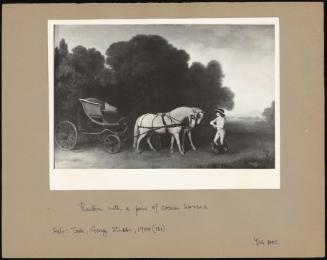 Phaeton With Cream Ponies And Stable Lad