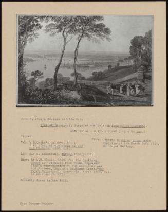 View Of Devonport, Torpoint And Saltash From Mount Edgcumbe.