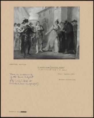 A Scene From "Twelfth Night"