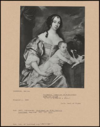 Veronica, Countess Of Kincardine With Her Child