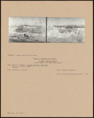 Waves Breaking On Shore (Dunbar Sketch Book)