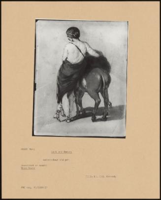 Girl And Donkey