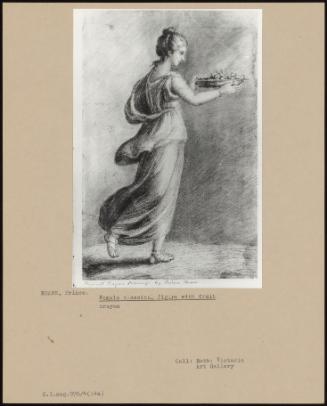 Female Classical Figure With Fruit