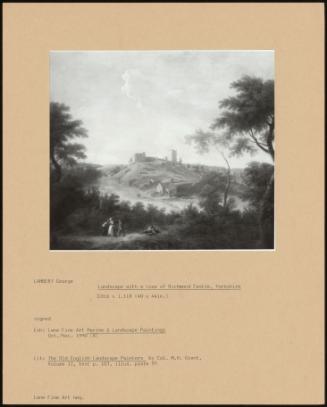 Landscape With A View Of Richmond Castle, Yorkshire