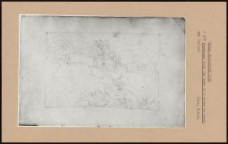 Roman Sketchbook 1746 Landscape With The Bank Of A River Or Canal