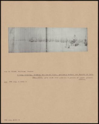 A Long Drawing, Showing The Dutch Fleet, Probably Before The Battle Of Sole Bay, 1672