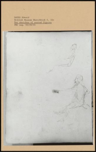 Two Sketches of Seated Figures