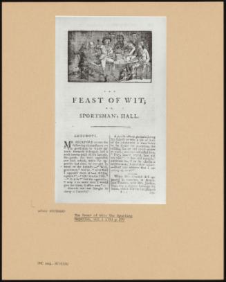 The Feast of Wit: the Sporting Magazine, Vol I 1793 P 299