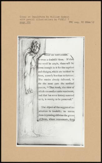 Essay on Sepulchres by William Godwin with pencil illustrations by Fuseli, Page 102