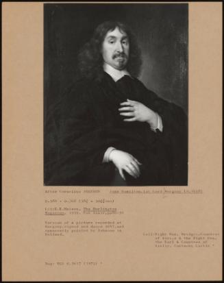 John Hamilton, 1st Lord Bargany (D. 1658)