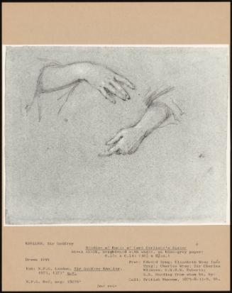 Studies Of Hands Of Lord Carlisle's Sister