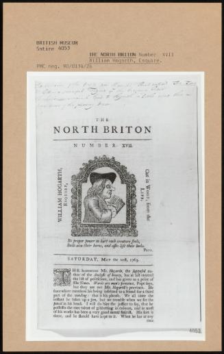 The North Britton Number Xvii; William Hogarth, Esquire