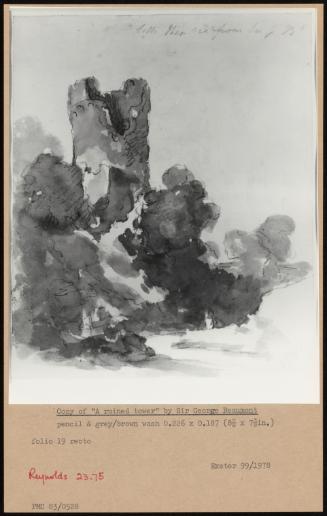 Copy Of A Ruined Tower By Sir George Beaumont