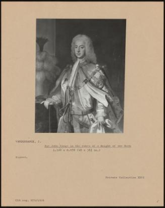 Sir John Yonge In The Robes Of A Knight Of The Bath