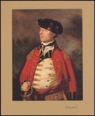 Portrait Of An Officer In Military Uniform< A Sword In His Right Hand