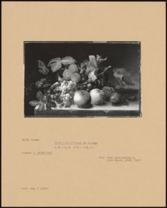 Still Life Of Fruit On A Ledge