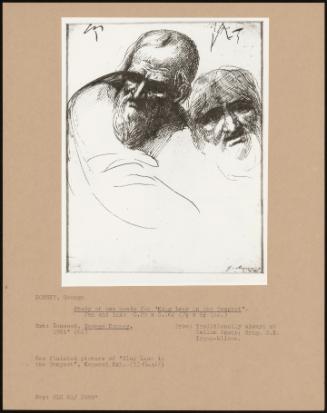 Study Of Two Heads For King Lear In The Tempest"