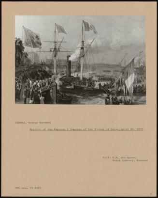 Arrival Of The Emperor & Empress Of The French At Dover, April 16, 1855