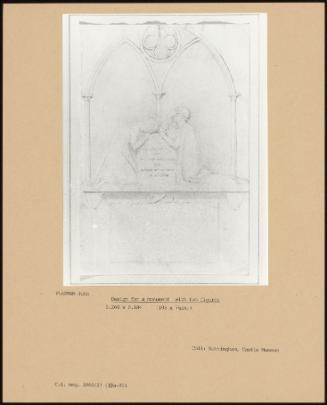 Design For A Monument With Two Figures