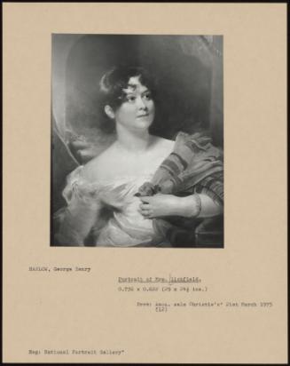 Portrait Of Mrs. Lichfield.